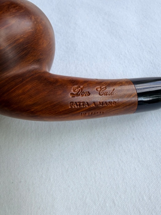 Don Carlos Other - DON CARLOS "Fatta A Mano" 1-Note Smooth Artisan Briar Pipe – Bent Brandy